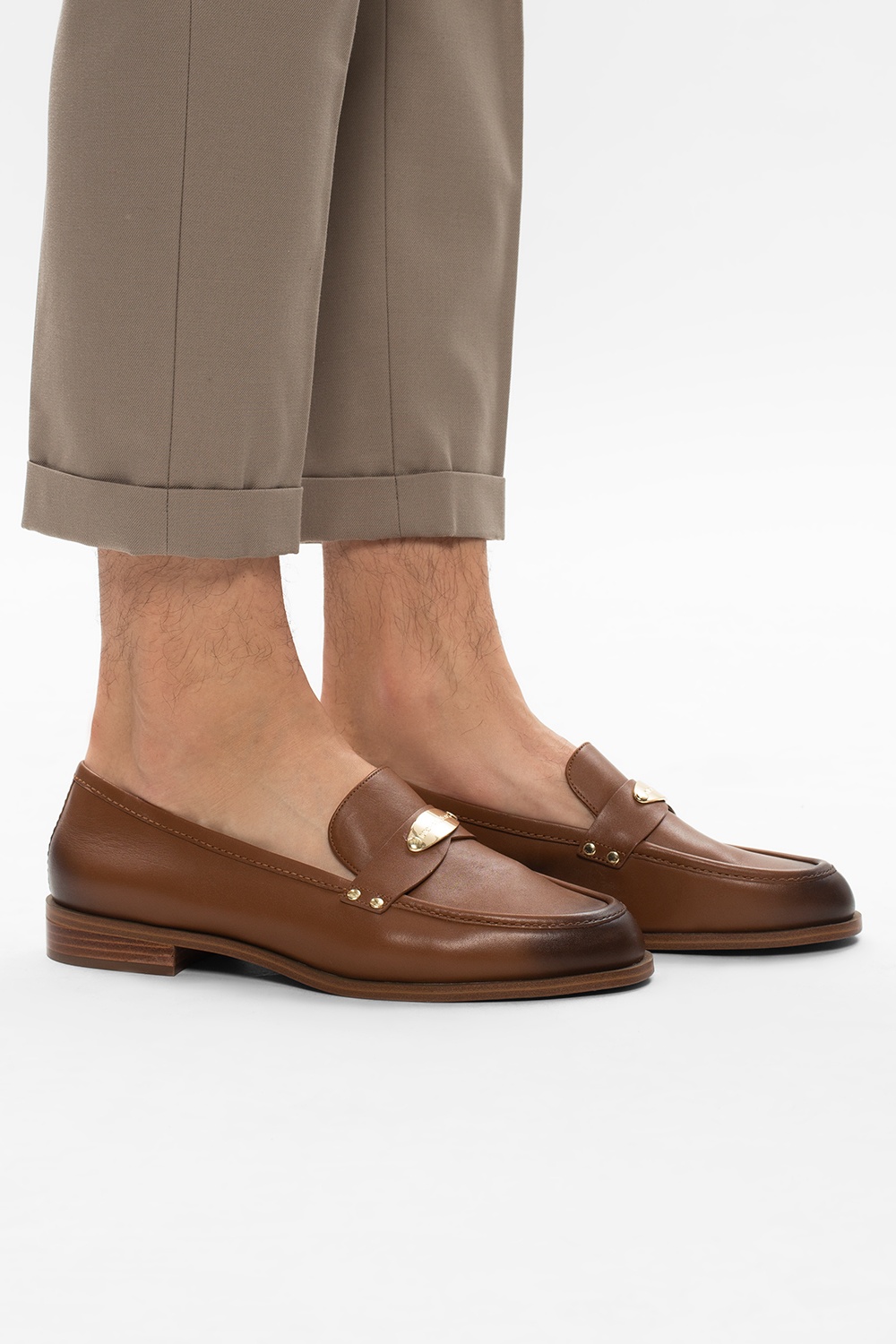 Michael kors store loafers mens brown